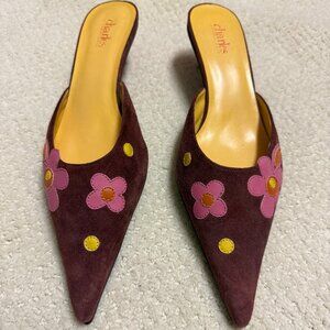 Charles by Charles David Flower Pattern Mules, New